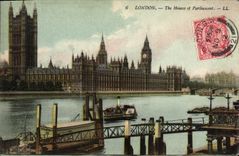 CPA London The Houses Of Parliament Bateau