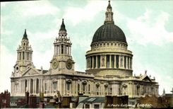 VINTAGE POSTCARD St Paul' S London Cathedral