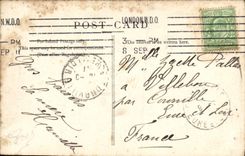 VINTAGE POSTCARD Greetings From London