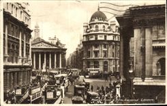 VINTAGE POSTCARD Mansion House & Royal Exchange London