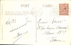 VINTAGE POSTCARD Mansion House & Royal Exchange London