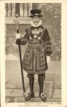 CPA London Tower of London Head Warder In State Fress Militaria 