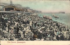 VINTAGE POSTCARD The Sands Ramsgate