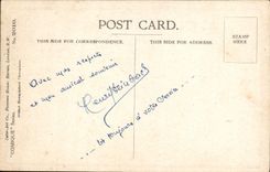 VINTAGE POSTCARD London And My Address Is Marin