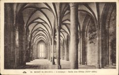 VINTAGE POSTCARD Mount St Michel the Dirtied Abbey of the Hosts