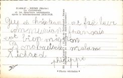 MODERN CARD Rheims the neighbouring cathedral and districts after the bombardment 1914 1918 Militaria