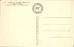 VINTAGE POSTCARD Paris Sainte the Vault High Vault Fenestrates Northern Deuteronome