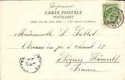 POSTAL Gante de la VENDIMIA una esquina de pequeño Beguinage