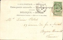 La POSTAL Amberes de la VENDIMIA coloca Leopold estatua