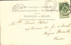 POSTAL Amberes de la VENDIMIA el St Willebrord de la iglesia