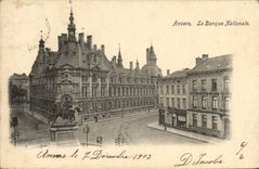 POSTAL Amberes de la VENDIMIA National Bank