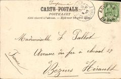 POSTAL Amberes de la VENDIMIA National Bank