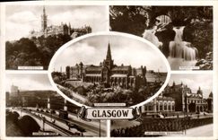 VINTAGE POSTCARD Glasgow Cathedral University Rouken Glen George V Kelvingrove bridge