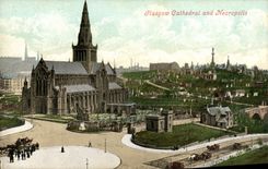 VINTAGE POSTCARD Glasgow Cathedral And Necropolis