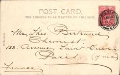 Jardín público de George de la POSTAL de la VENDIMIA y edificios de Murricipal Glasgow