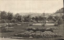 VINTAGE POSTCARD Torquay Princess Gardens