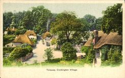 VINTAGE POSTCARD Torquay Cockington Village