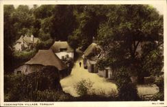 VINTAGE POSTCARD Cockington Torquay Village