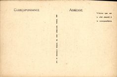 VINTAGE POSTCARD the Mount St Michel the Crypt Abbey of the large pillars