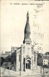 VINTAGE POSTCARD Paris Auteuil Church D' Auteuil
