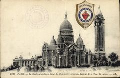 VINTAGE POSTCARD Paris the Basilica Of the Sacring Heart De Montmarire