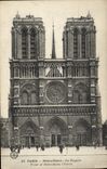 CPA Paris Notre Dame La Facade