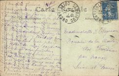 VINTAGE POSTCARD Paris the Square Of Notre Dame Tram