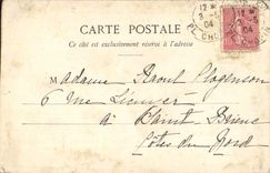 VINTAGE POSTCARD Paris the Public garden Of Notre Dame