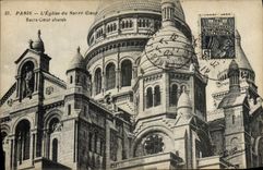 CPA Paris L'Eglise Du Sacre Coeur