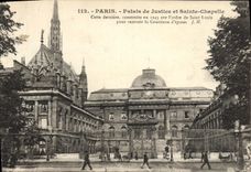 CPA Paris Palais De Justice Et Sainte Chapelle