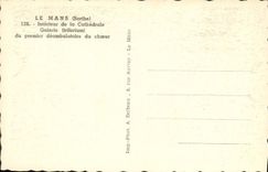 MODERN CARD Interior Mans of the cathedral Gallery of the first deambulatoire of the chorus