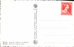 Casa verde de Bruhes Quay de la POSTAL de la VENDIMIA de los cisnes del pelícano