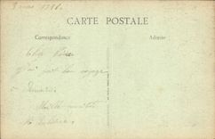 VINTAGE POSTCARD Castle De Flamboin Canal And Grand Bridge