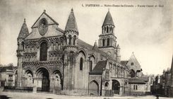 CPA Poitiers Notre Dame La Grande Faces Ouest Et Sud