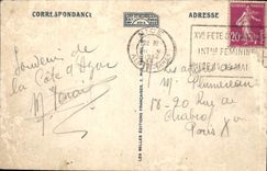 POSTAL Esterel Trayas de la VENDIMIA visto en el D máximo Russet-red Aurele y cabo