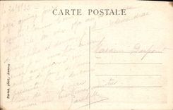 VINTAGE POSTCARD Duingt and Annecy Talloires Lake