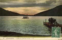 CPA Gerardmer Coucher de Soleil sur le Lac