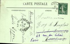 VINTAGE POSTCARD Biarritz Vaguenesses Effect