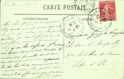 CPA La Bourboule La Roche des Fees et les Hotels