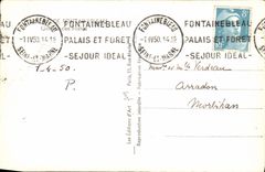 MODERN CARD Fontainebleau Castle Gallery of the Records