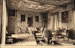 CPA Chateau de Cheverny Le grand salon Tapisseries d'Aubusson Epoque Louis XIV