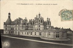 VINTAGE POSTCARD Chambord the Castle Seen from of the Vault