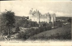 POSTAL Pierrefonds de la VENDIMIA la opinión del castillo de la costa este