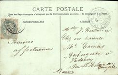 POSTAL Pierrefonds de la VENDIMIA la opinión del castillo de la costa este