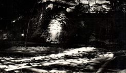 CPM Lourdes La Nuit Le Chateau Fort