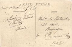 VINTAGE POSTCARD Mount St Michel Room of the Hosts large chimneys