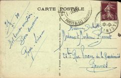 VINTAGE POSTCARD Environs of Audierne Points Strong current Hell of Plogoff