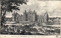 VINTAGE POSTCARD Castle De Chambord Dimensions Couesnon