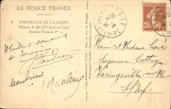 CPA Chateaux De La Loire Chateau de Blois Escalier Francois 1er