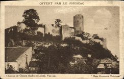 VINTAGE POSTCARD Castle of Chinon Vue is